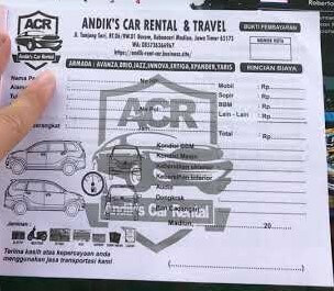 Contoh kwitansi rental mobil 3