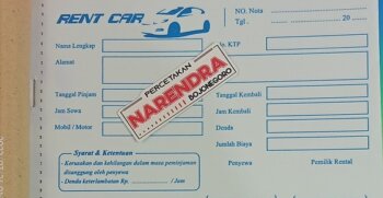 Contoh kwitansi sewa mobil 4